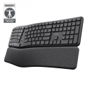 Trust Keyra Clavier sans fil multi-appareils ergonomique, un clavier qui fait du bien