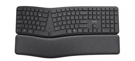 Trust Keyra Clavier sans fil multi-appareils ergonomique, un clavier qui fait du bien