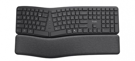(TEST) Trust Keyra Clavier sans fil multi-appareils ergonomique